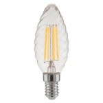 Eurosvet Свеча витая F 7W 3300K E14 прозрачный (BL128) 7W