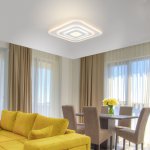 Потолочный светодиодный светильник с пультом 90118/4 Eurosvet Siluet