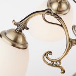 Люстра потолочная с плафонами 22010/6+2 античная бронза