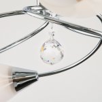 Светильник потолочный с белыми плафонами 2275/6 хром