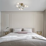 Потолочный светильник с плафонами 2275/6 античная бронза