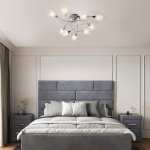 Потолочная люстра с плафонами 2275/9 хром