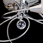 Потолочная люстра с плафонами 2275/9 хром