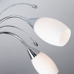 Люстра потолочная с плафонами из стекла 22080/6 хром