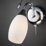 Бра с плафоном и выключателем 22080/1 хром