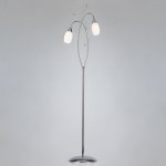 Торшер со стеклянными плафонами 22080/2F хром