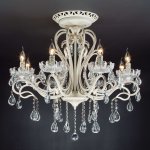 Потолочная люстра с хрусталем 12205/8 белый