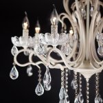 Потолочная люстра с хрусталем 12205/8 белый