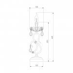 Настольная лампа 12205/1T белый