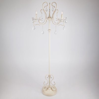 Торшер с хрусталем белый 12205/3F белый