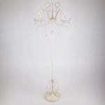 Торшер с хрусталем белый 12205/3F белый