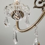 Подвесная люстра с хрусталем 3281/8 античная бронза / прозрачный хрусталь