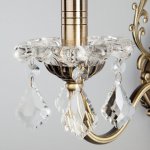 Бра с хрусталем 3281/1 античная бронза / прозрачный хрусталь