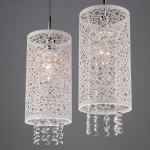 Светильник подвесной с хрусталем 1181/2 хром