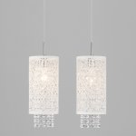 Светильник подвесной с хрусталем 1181/2 хром