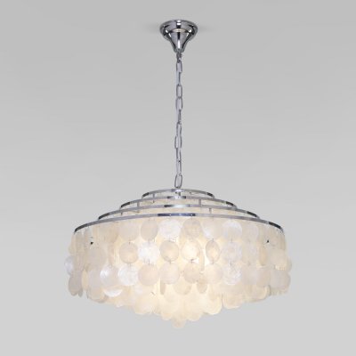 Умная люстра с перламутром 3535/6 хром / перламутр Умная люстра с перламутром 3535/6 хром / перламутр