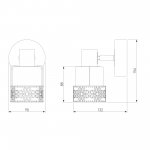 Спот с поворотным плафоном 20025/1 белый с золотом