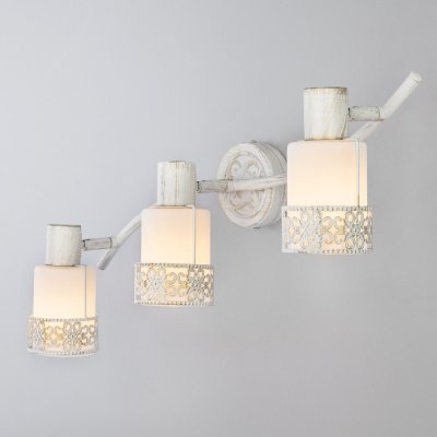 Спот с тремя плафонами 20025/3 белый с золотом