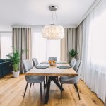 Подвесной светильник с перламутром 60005/4 хром