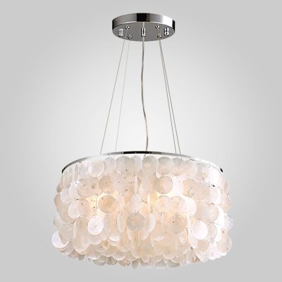 Подвесной светильник с перламутром 60005/4 хром Подвесной светильник с перламутром 60005/4 хром