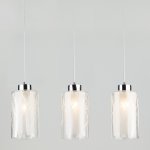 Светильник на подвесе с плафонами 50001/3 хром