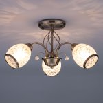 Потолочная люстра античная бронза 30026/3 античная бронза