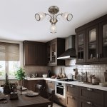 Потолочная люстра античная бронза 30026/3 античная бронза