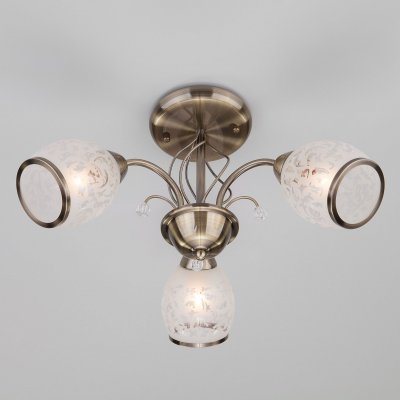 Потолочная люстра античная бронза 30026/3 античная бронза Потолочная люстра античная бронза 30026/3 античная бронза