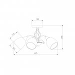 Потолочный светильник 30026/5 золото