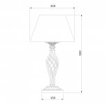 Настольная лампа 01002/1 античная бронза