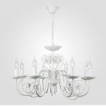 Люстра с хрустальным декором 60018/8 белый с золотом