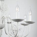 Люстра с хрустальным декором 60018/8 белый с золотом