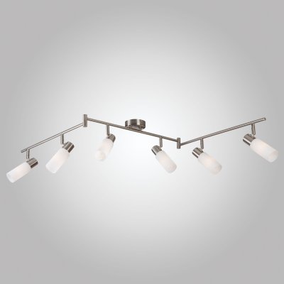 Светильник потолочный с белыми плафонами 20043/6 сатин-никель Светильник потолочный с белыми плафонами 20043/6 сатин-никель