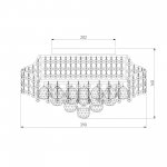 Хрустальная потолочная люстра 16017/6 хром