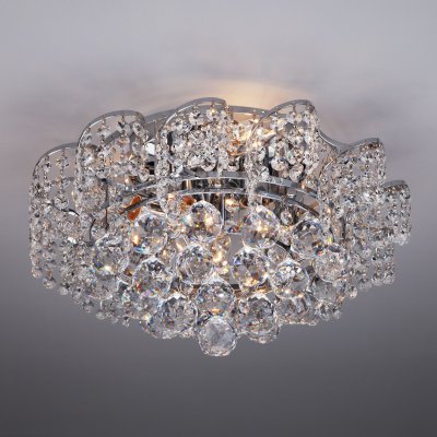 Хрустальная потолочная люстра 16017/6 хром Хрустальная потолочная люстра 16017/6 хром