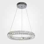 Светодиодная люстра с хрусталем 90023/1 хром