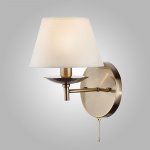 Бра с абажуром и выключателем 60060/1 античная бронза