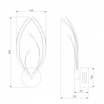 Настенный светильник 90056/1 хром
