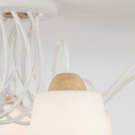 Люстра с плафонами из матового стекла 70062/8 белый