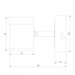 Настенный светильник с поворотными плафонами 20058/1 перламутровый сатин