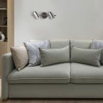 Настенный светильник с поворотными плафонами 20058/2 перламутровый сатин