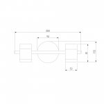 Настенный светильник с поворотными плафонами 20058/2 перламутровый сатин