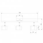 Настенный светильник с поворотными плафонами 20058/3 перламутровый сатин