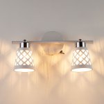 Светильник с белыми поворотными плафонами 20060/2 белый