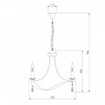 Подвесная люстра в классическом стиле 60064/5 хром