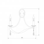 Бра в классическом стиле 60064/2 хром