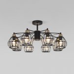 Люстра потолочная лофт 70075/8 черный