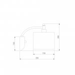 Бра с абажуром 60080/1 сатин-никель