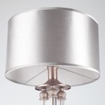 Классический торшер с абажуром 01046/1 сатин-никель