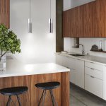 Светодиодный подвесной светильник в стиле лофт 50135/1 LED хром/черный жемчуг